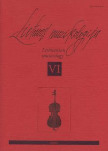 Lietuvos muzikologija Nr. 6