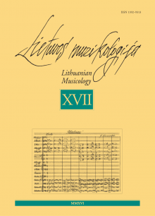 Lietuvos muzikologija Nr. 17